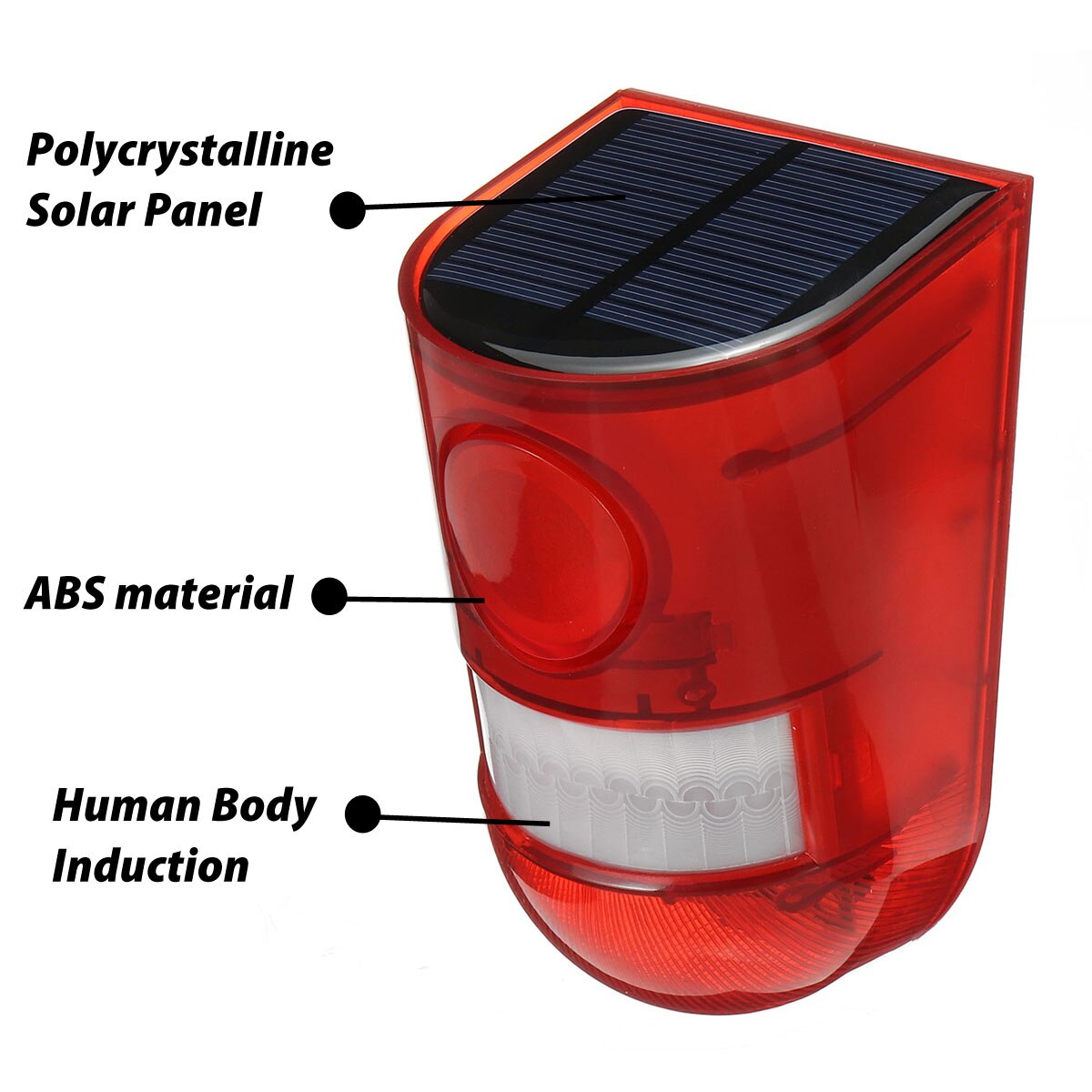 Solar Alarm Light Wireless IP65 Waterproof Motion Sensor Outdoor Garden Security Lamp Smart Fast for Safety Home Factory Garden