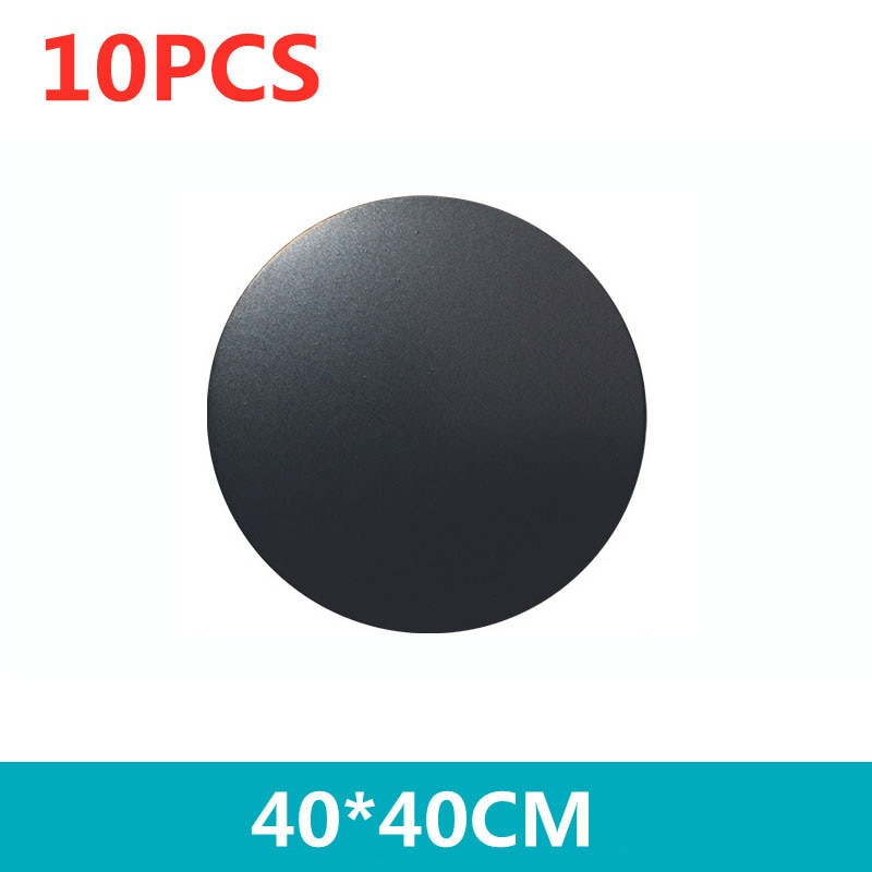Dunne Metalen Plaat Schijf Voor Magnetische Auto Telefoon Houder Ijzeren Plaat Sticker Schijf Voor Magneet Tablet Bureau Telefoon Auto Mount Rond: Black