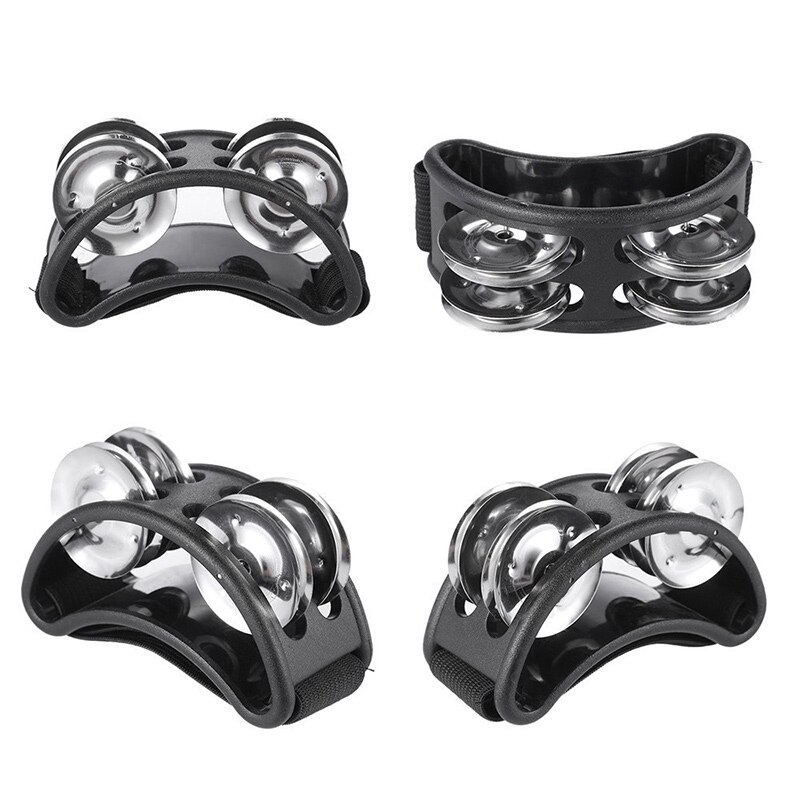 Lot De 2 Tambourins à Pied Avec Grelots - Percussion Pour Pieds, église, Fête, Adulte