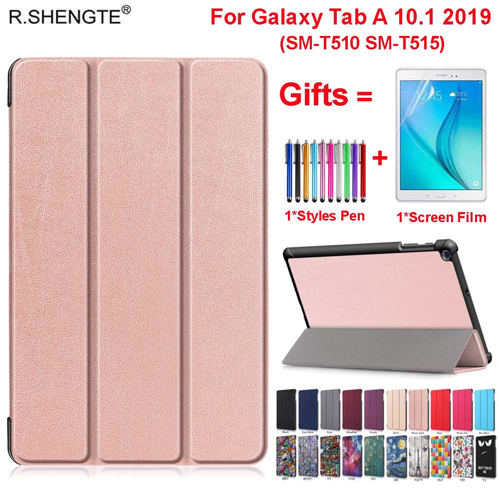 Case for Samsung Galaxy Tab A 10.1 Model SM-T510 SM-T515 SM T510 T515 Cover Funda Slim Flip Stand Magnetic Table Case