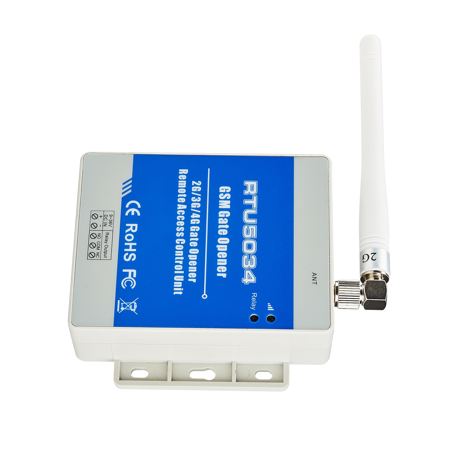 Wireless GSM Gate Opener Remote Relay Switch Control By Free Call Access Control Unit Supports 200 Users RTU5034