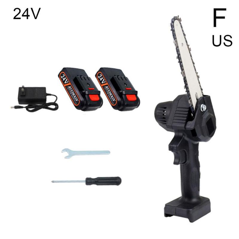 Hand-held Pruning Saw Rechargeable Small 6-inch Mini Electric Woodworking Logging Garden Electric One-hand Saw Saw Chai D7D6: F