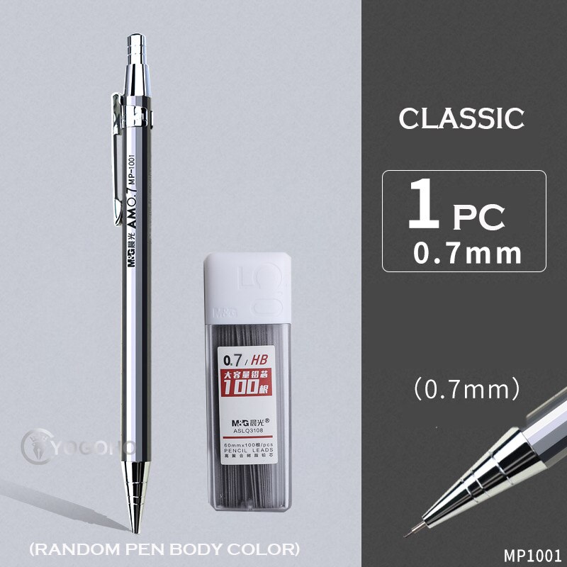 M &amp; G 0.5mm/0.7mm crayon mécanique couleur Morandi fournitures scolaires japonaises crayons mécaniques japonais: MP1001 0.7MM refills