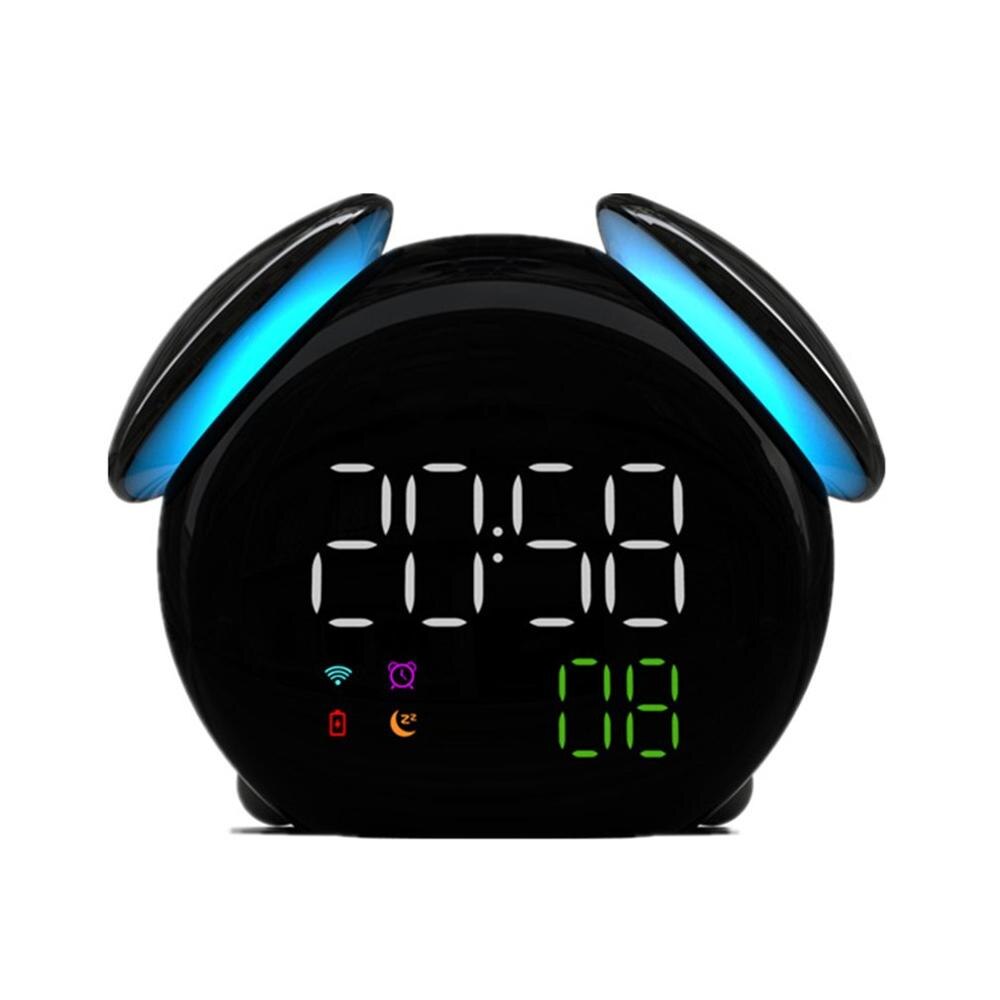 Lámpara de luz de pronóstico del tiempo, pequeño reloj despertador, inducción inteligente, lámpara de setas coloridas, reloj despertador divertido, reloj Digital Led