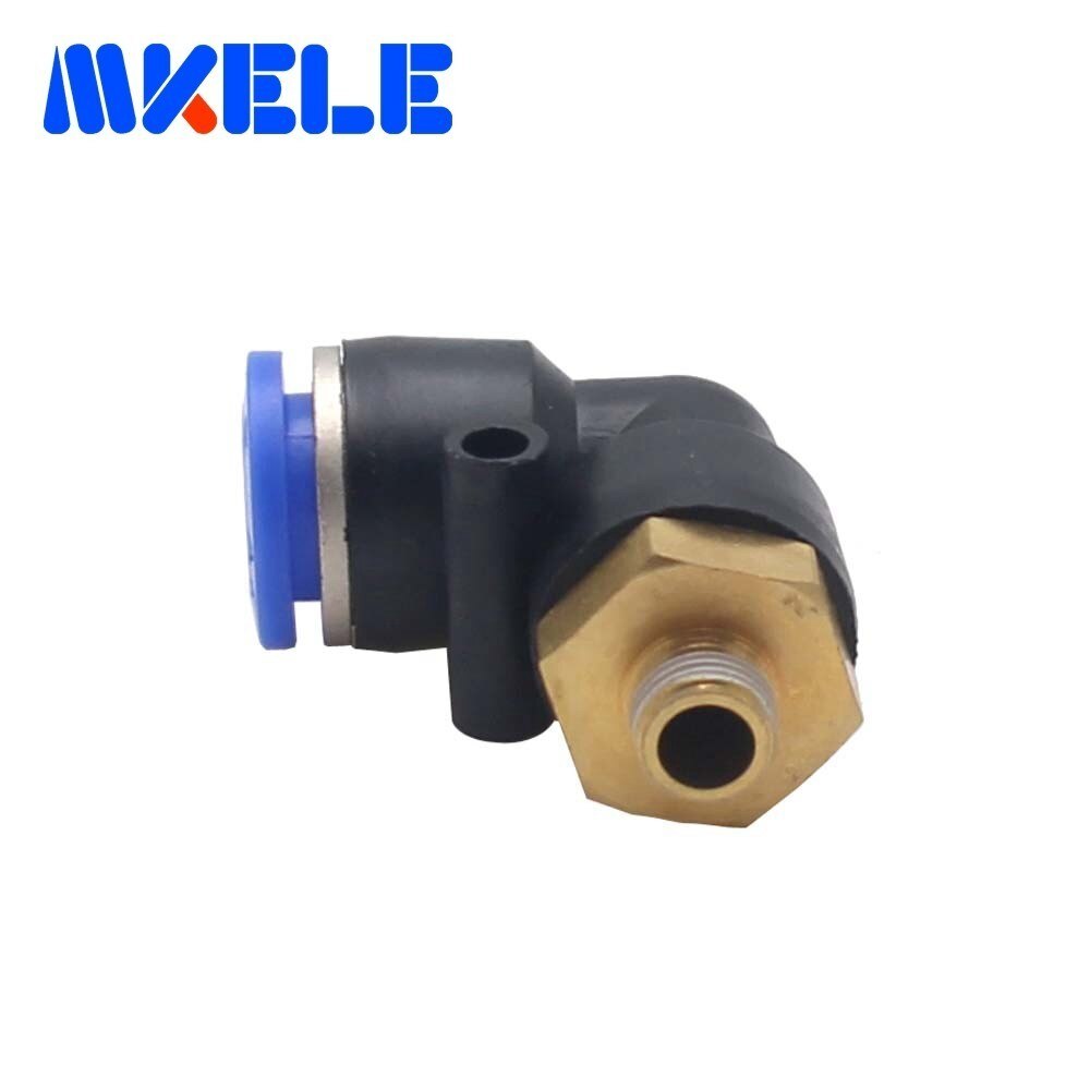 PL series pneumatic fitting externally threaded L-shaped air quick connector coupling adapter 1 pcs Package transportation fee