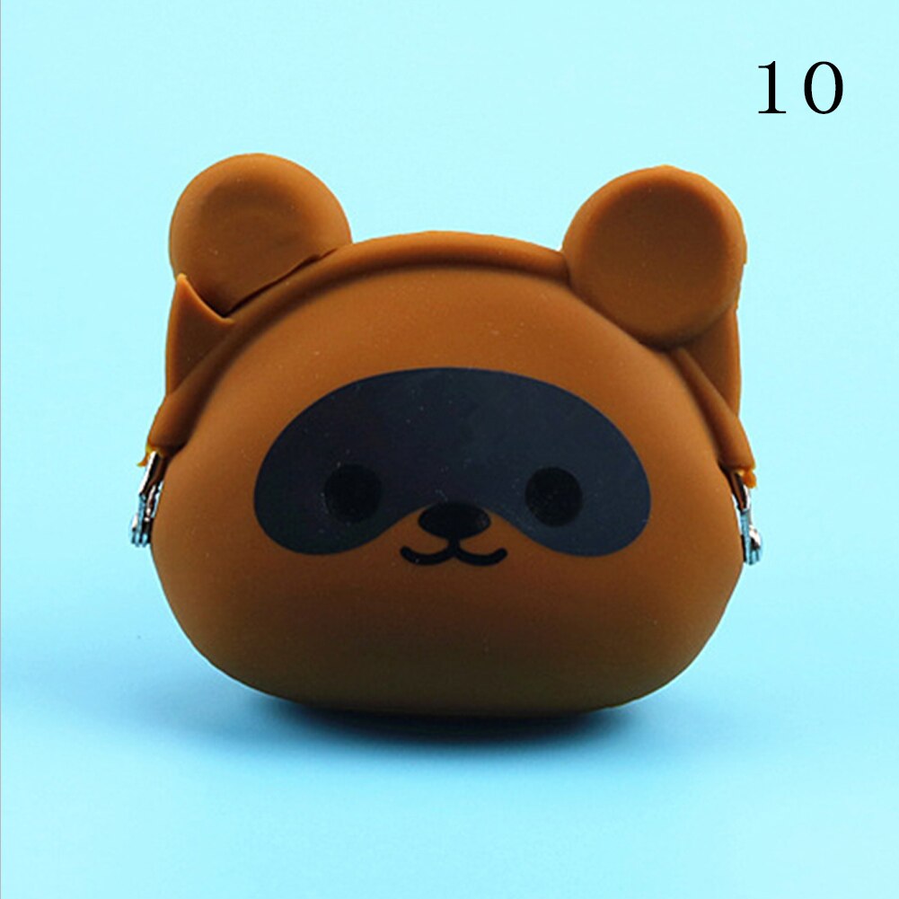 Coin Purse Mini Silicone Animal Small Coin Purse Lady Key Bag Purse Children Prize Package Bluetooth earphone bags