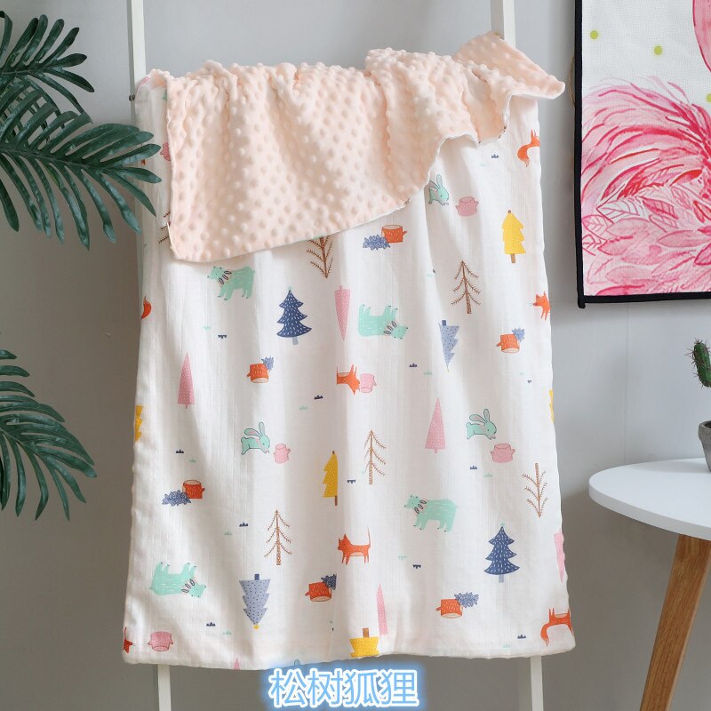 Elinfant – couverture d&#39;emmaillotage en mousseline, 70x110cm, 1 pièce, pour bébé, douce et chaude, lavable, confort,: Fox