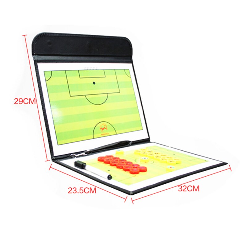 Tactical Board - PU Leather - Foldable - Basketball, Volleyball, Soccer Training Aid