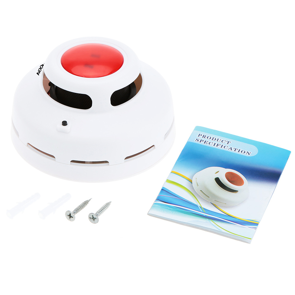 High Sensitive Standalone Photoelectric Smoke Detector MCU Technology Fire Alarm Security System