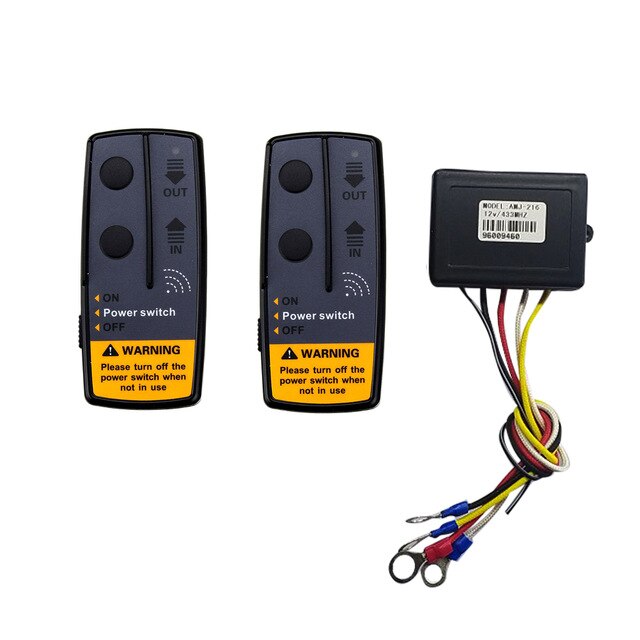 2.4G 12V 50M Digital Wireless Winches Remote Control Recovery Kit for SUV: Default Title