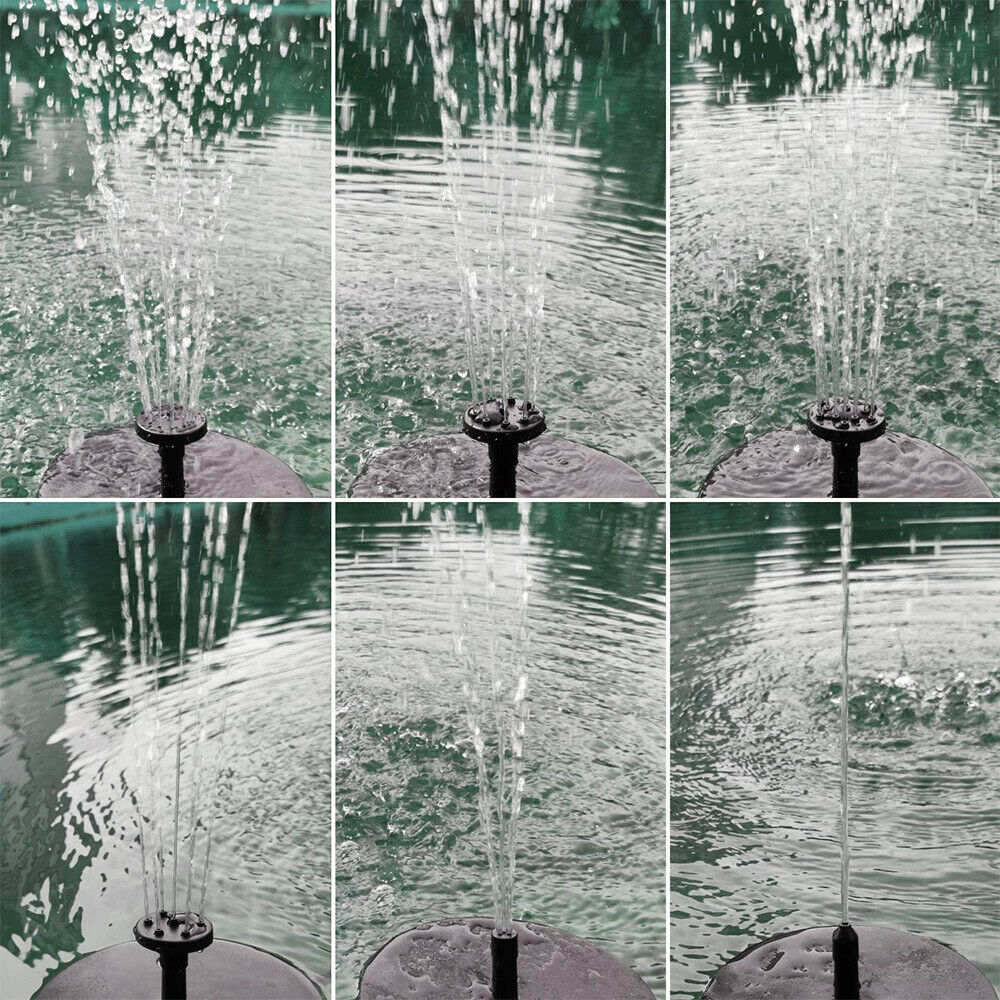 Mini Solar fountain Garden Pool Pond Solar Panel Floating Fountain Decoration Water Fountain Solar Panel