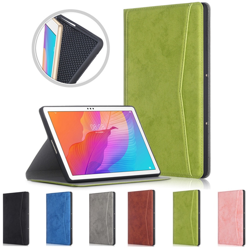 Tablet Case for Huawei MatePad T10s T10 - 10.1 inch Flip Wallet Stand Cover with Card Pocket - Shockproof