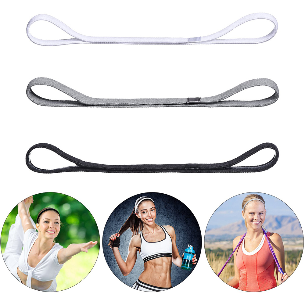 Bandeaux de Sport fins pour femmes et hommes, bandeau de cheveux de Yoga antidérapant, bandeaux élastiques pour le Football, le basket-ball, le Football, le Tennis et le Golf