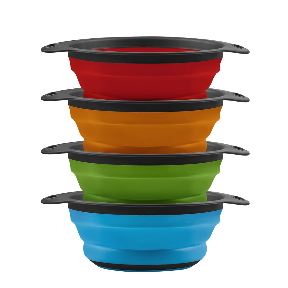 Passoire en Silicone pliable fruits légumes lavage panier filtre crépine stockage économiser de l'espace égouttoir avec poignée outil de cuisine