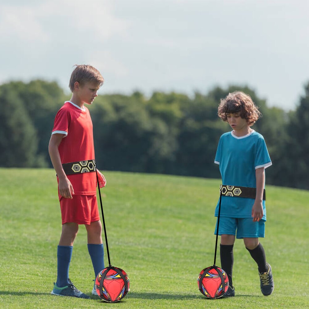 Barn fotball trener sport fotball spark kaste solo øving hjelpemiddel midje belte kontroll ferdigheter trening band