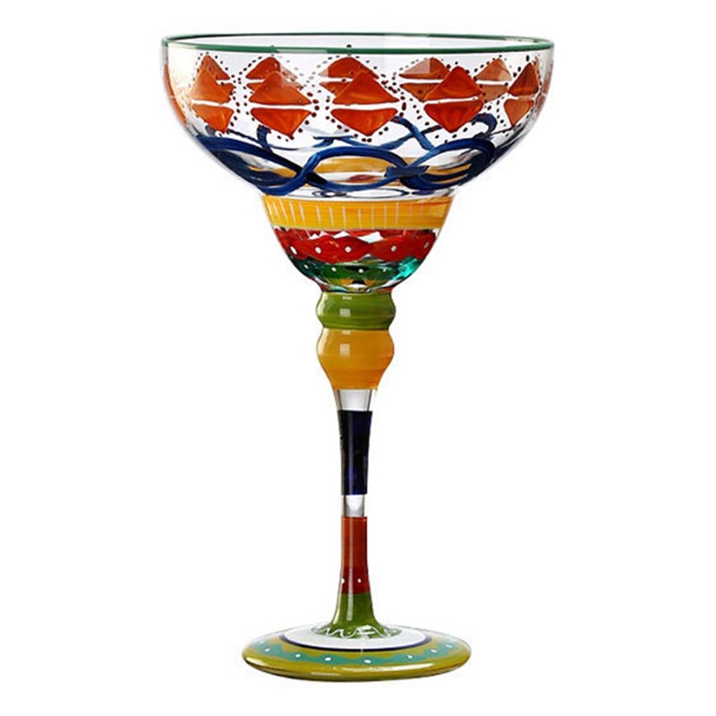 Copa de cóctel colorida hecha a mano, Copa de Europa, copa de champán, copas de vino creativas, Bar, , hogar, Vasos: black