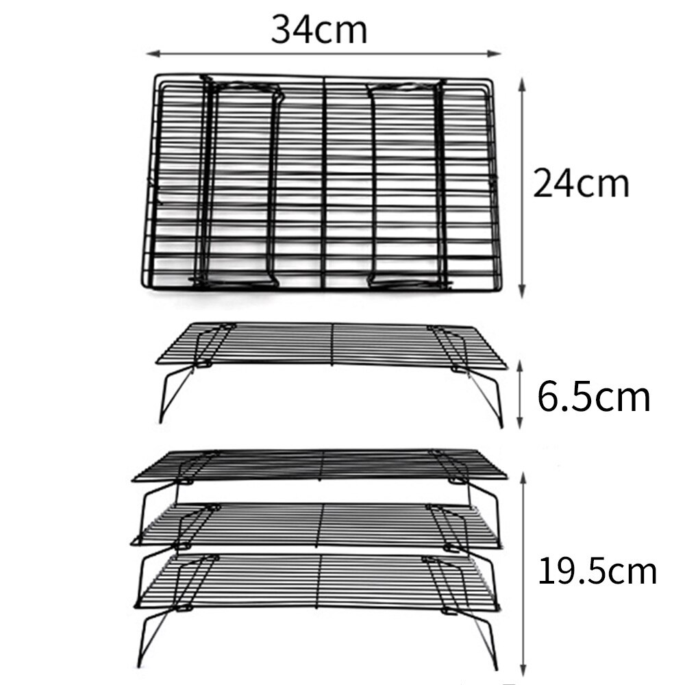 Multi-layer Stainless Steel Cooling Rack Cookies Cupcakes Cake Pastry Foldable Baking Insert Tools Kitchen Accessories Gadgets