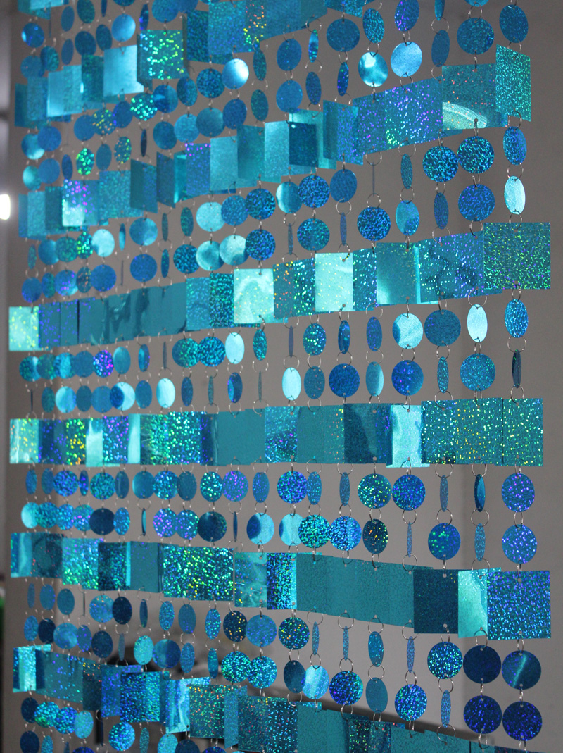 Spiegel Silber Platz Pailletten Vorhang DIY Innen wohnzimmer Partition Hängen ornamente Bühne Hintergrund Dekoration liefert: Blau