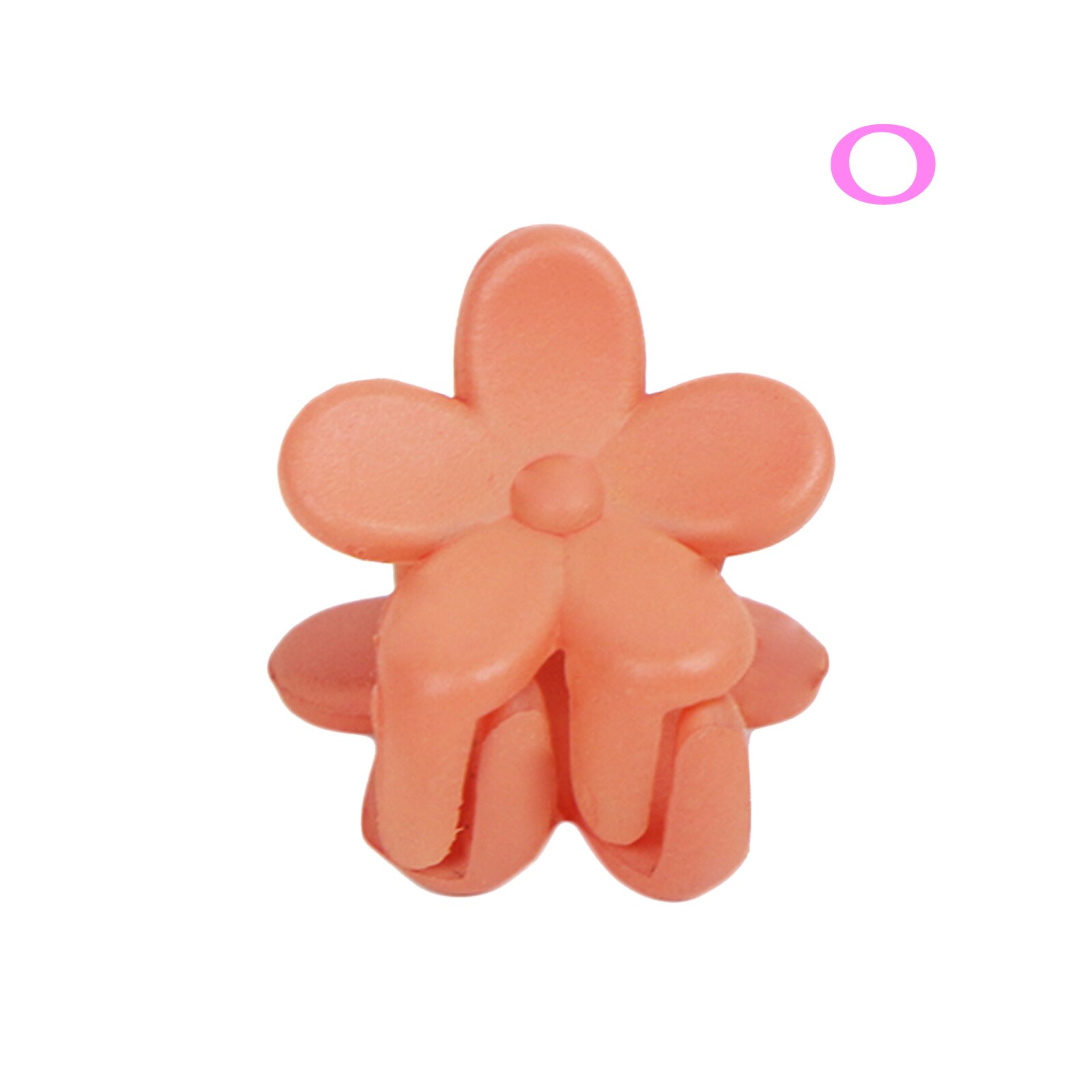 10 Pcs/Set Baby Girls Mini Hair Jaw Clip Cute Candy Pink Mixed Color Flower Hair Claw Children Hairpin Hair Accessories: 10 Pcs Style O