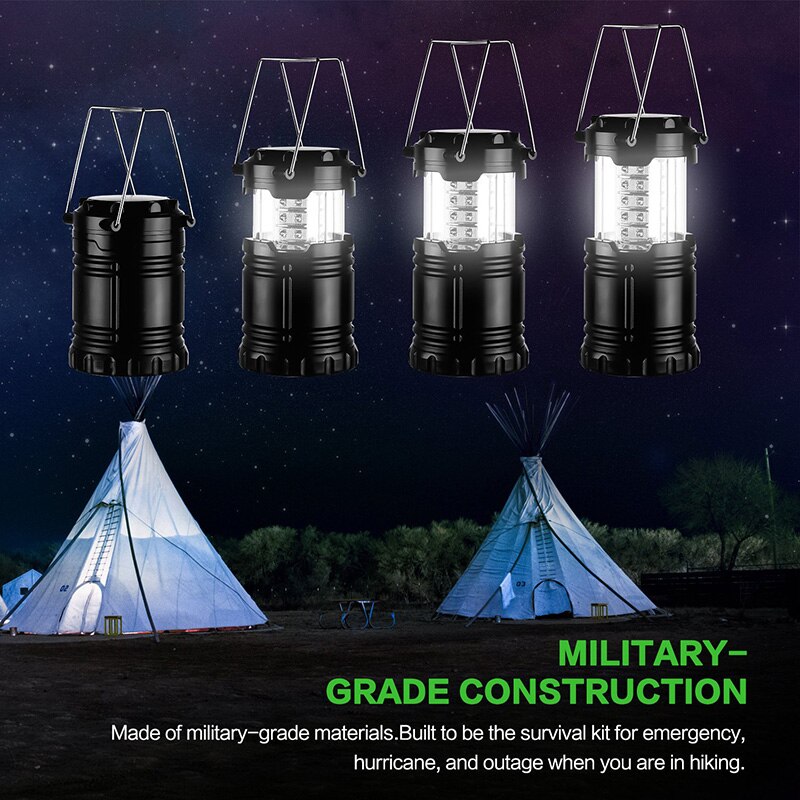 30 LED Camping Lantaarn Draagbare Water Slip Ultra Heldere Tent Lamp Voor Wandelen, Emergency Outdoor LED Camping Zaklamp