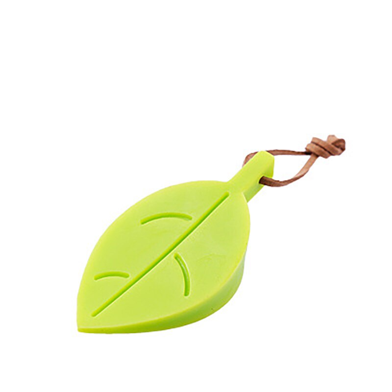 Silicone Door Stop Stopper Cartoon Leaf Shape Kids Safety Door Stopper For Children Home Decor Finger Safety Protection: Green 1Pc