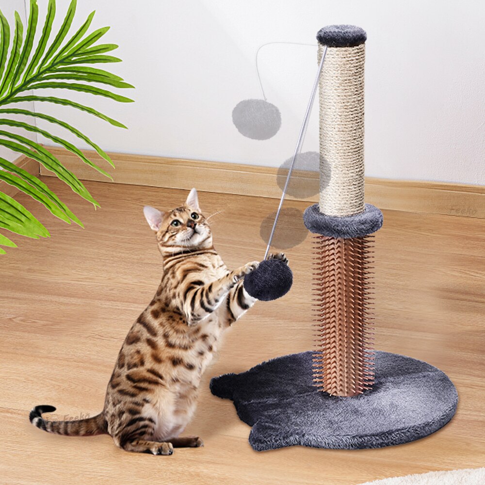 Cat Scratching Post Claw Sharpener Cats Toys Interactive Scrapers Scratching Post Column Cat Scratcher Toys For Cats Supplies