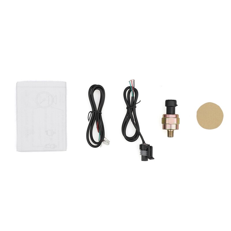 60mm 12V Auto Gauge Oil Pressure Gauge White Light with Sensor for Greddy