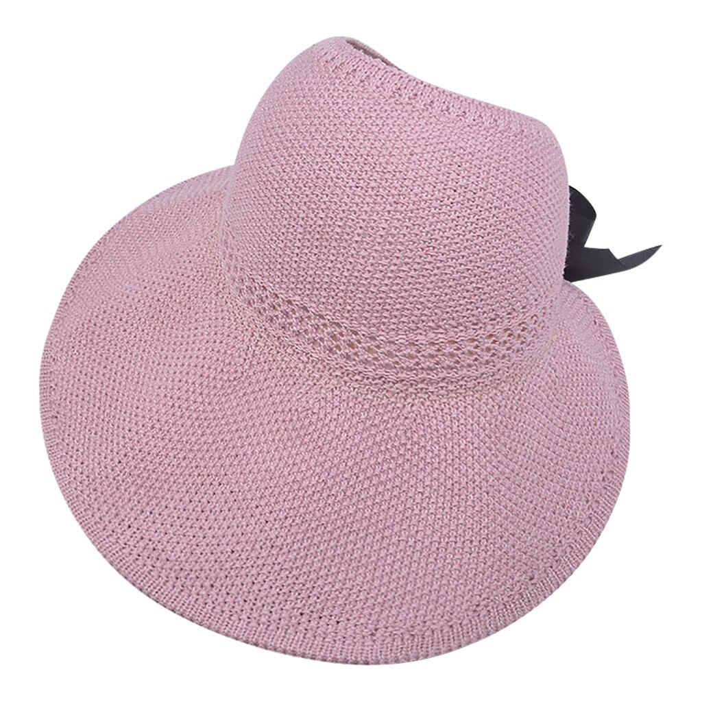 Las señoras de las mujeres de verano Sombrero Floppy playa protector solar ciclismo ajustable gorro Sombrero de paja de de y de Sombrero