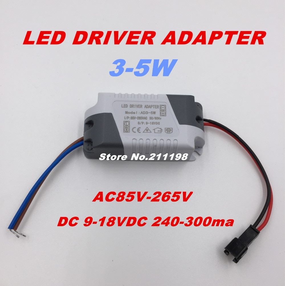 3-5W Dc9-18V Isolated Led Driver Power Supply External Constant Current Lighting Transformers For Diy Led Light