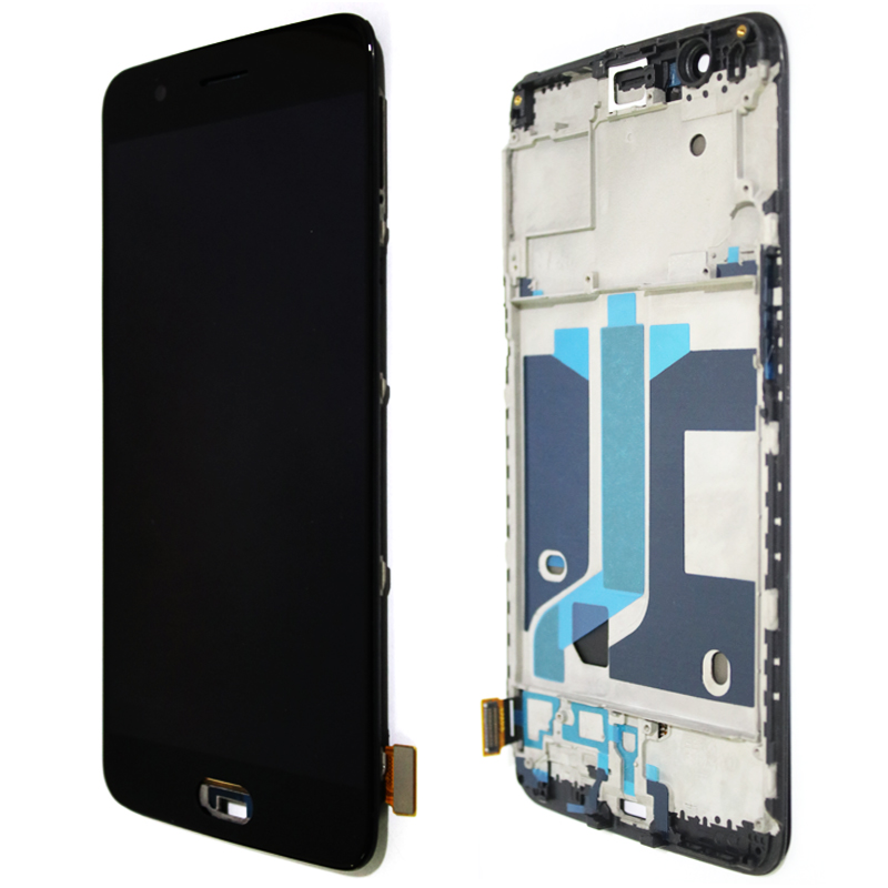 Testé 5.5 &quot;TFT/OLED / AMOLED Pour Oneplus 5 LCD Affichage Écran Tactile Numériseur Pour 1 + 5 A5000 LCD Panneau De Remplacement