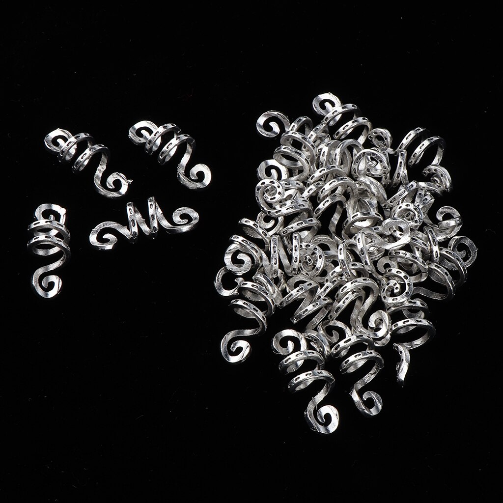 30pcs Adjustable Dreadlock Hair Beads Hair Braid Pins Rings Cuff Tube Clips Hair Decorations