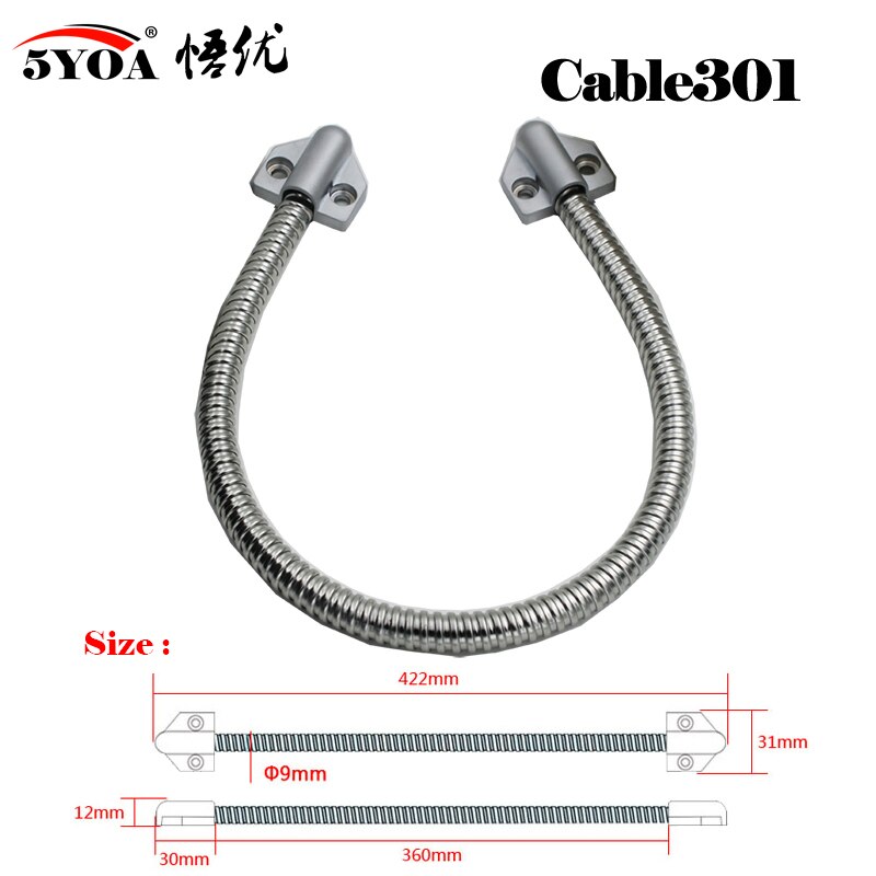 Door Loop Electric Stainless steel Exposed Mounting protection sleeve Cable Line for Control Lock Door Lock