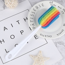 Bunte Abnehmbare Wasser Flasche Tasse Becher Glas Waschen Schwamm Reinigung Pinsel Wäscher Mit Griff Reinigung Utensilien Pinsel Glas