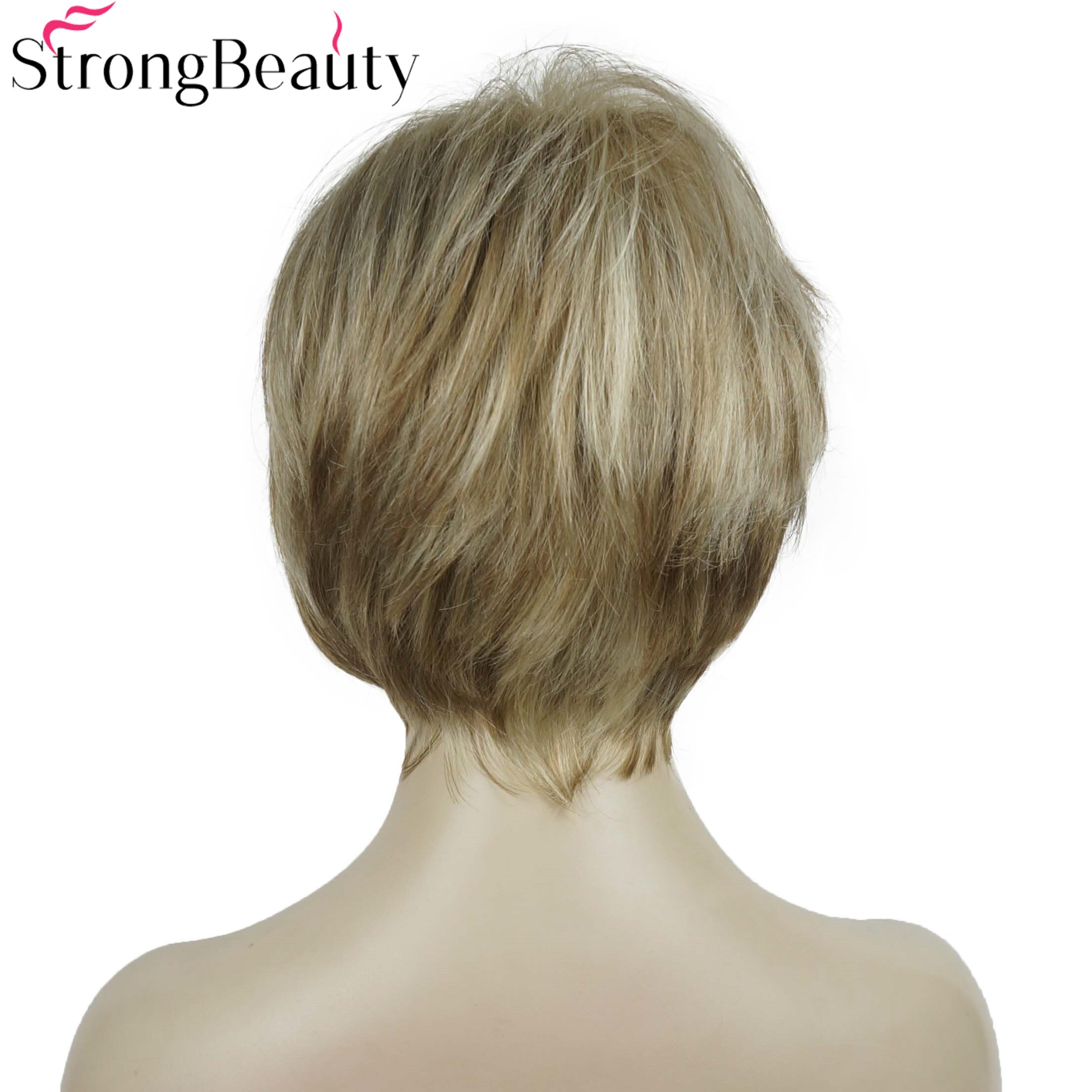 StrongBeauty Synthetic Wig Short Straight Wigs Women's Hair Natural Wig