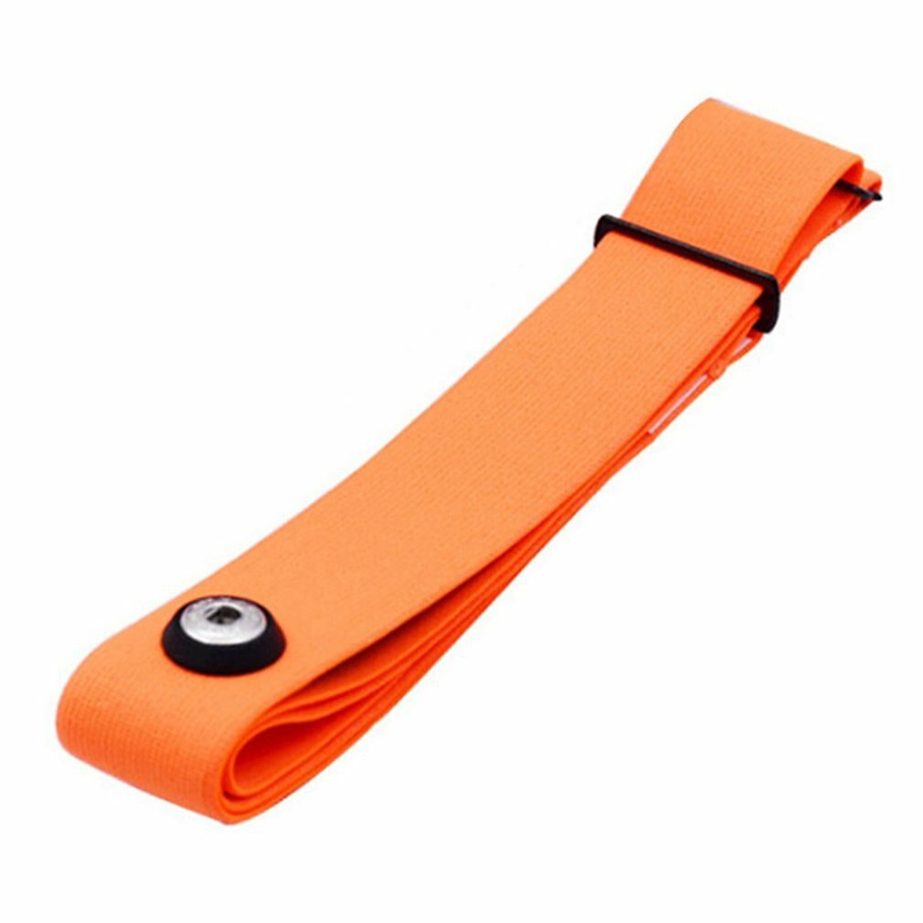 Heart Rate Wireless Monitor Waterproof Chest Strap Running only Chest Strap Adjustable Fitness Sensor Compatible Belt: Orange