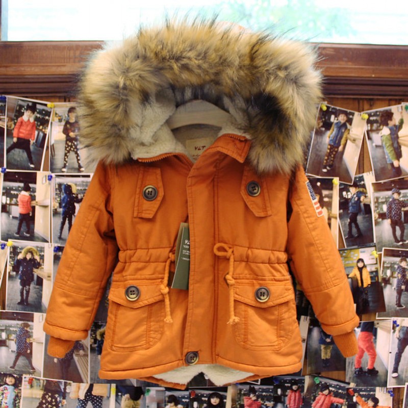 Jaqueta de inverno masculina 6wbt020, casaco de inverno com zíper quente, grosso para meninos