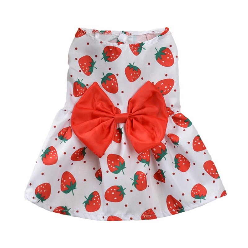Dog Dress Summer Dog Clothes for Small Dogs Floral Princess Dress Chihuahua Wedding Dresses Cats Puppy Clothes For Dogs: a / S