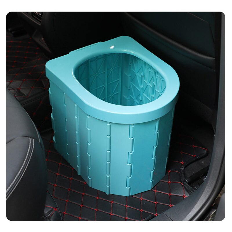 Portable Toilet for Camping Portable Folding Toilet with Lid Waterproof Porta Potty Car RV Tent Toilet Bucket Toilet Potty