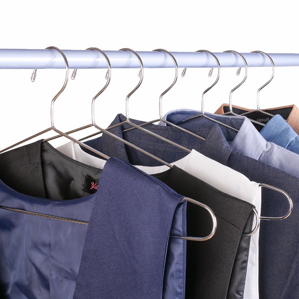 Hangerlink Super Strong Stainless Steel Metal Wire Hangers Clothes Hangers, Coat Hanger, Suit Hanger(20 Hangers /Lot)