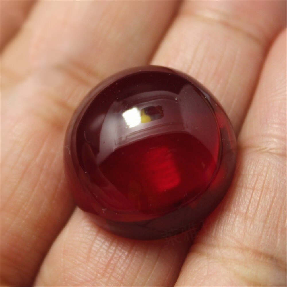 Joanlyn Ruby Ronde Cabochon bloedrode Glad Gepolijst Oppervlak Platte Back Meerdere Maten te Kiezen C78R