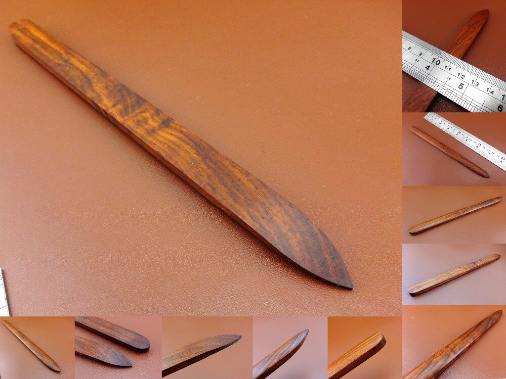 1pc lær håndverk lær kant polering slicker polering slipe finish verktøy - utskjæring stempling kniv kutter punch meisel