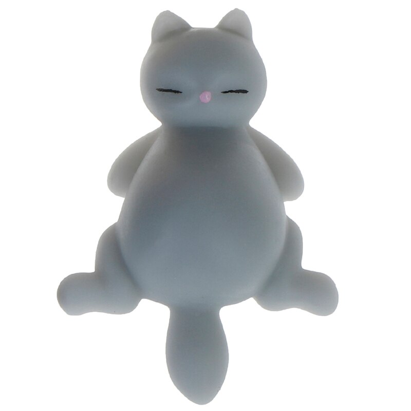 Mini Squishy suave lindo gato de color antiestrés bola divertida estrés Squishies Squeeze juguetes Mochi Abreact alivio pegajoso eliminar mascotas: C