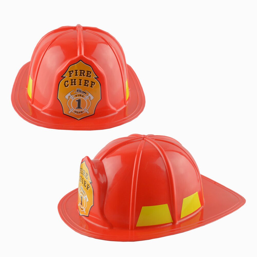 Simulation Fireman Chief Safety Helmet Firefighter Hat Cap Kids Toy Party Supply Pretend Play Fireman Chief Toys For Kids Child