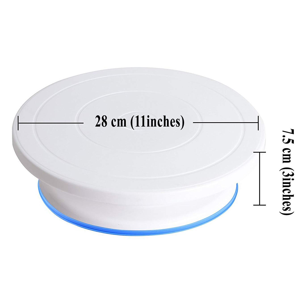 Køkken tilbehør bagegrej fødselsdagskage stativer plast skridsikre dekoration mousse chiffon bagning kage værktøj køkkengrej: 1 stk