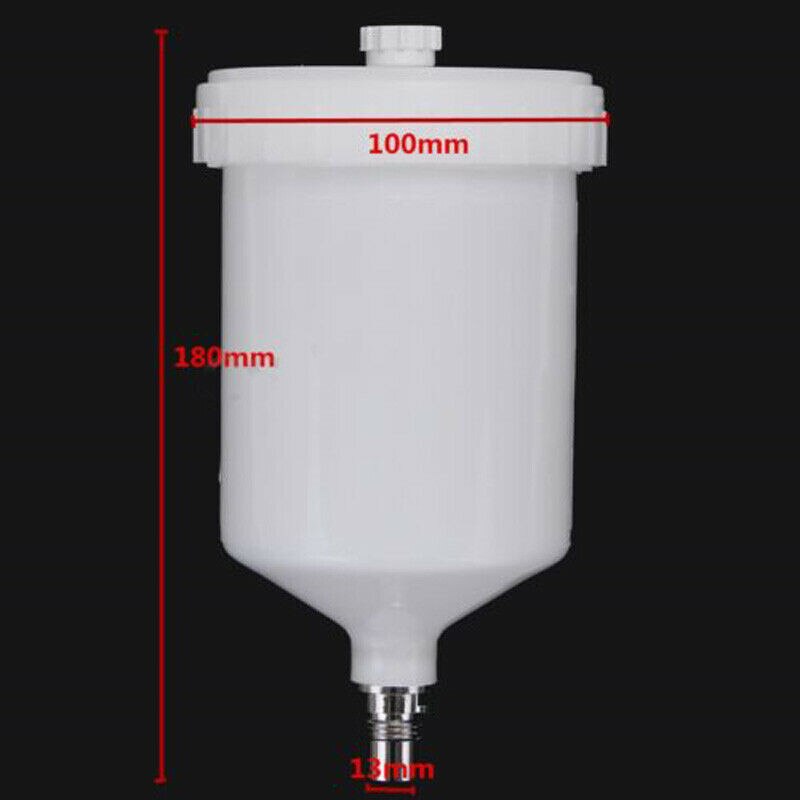 180 x 100 x 13mm 600ml muovimaali spray työkalu kuppi ruukkuja valkoinen säiliö sata ruiskun auton vaihtotarvikkeet