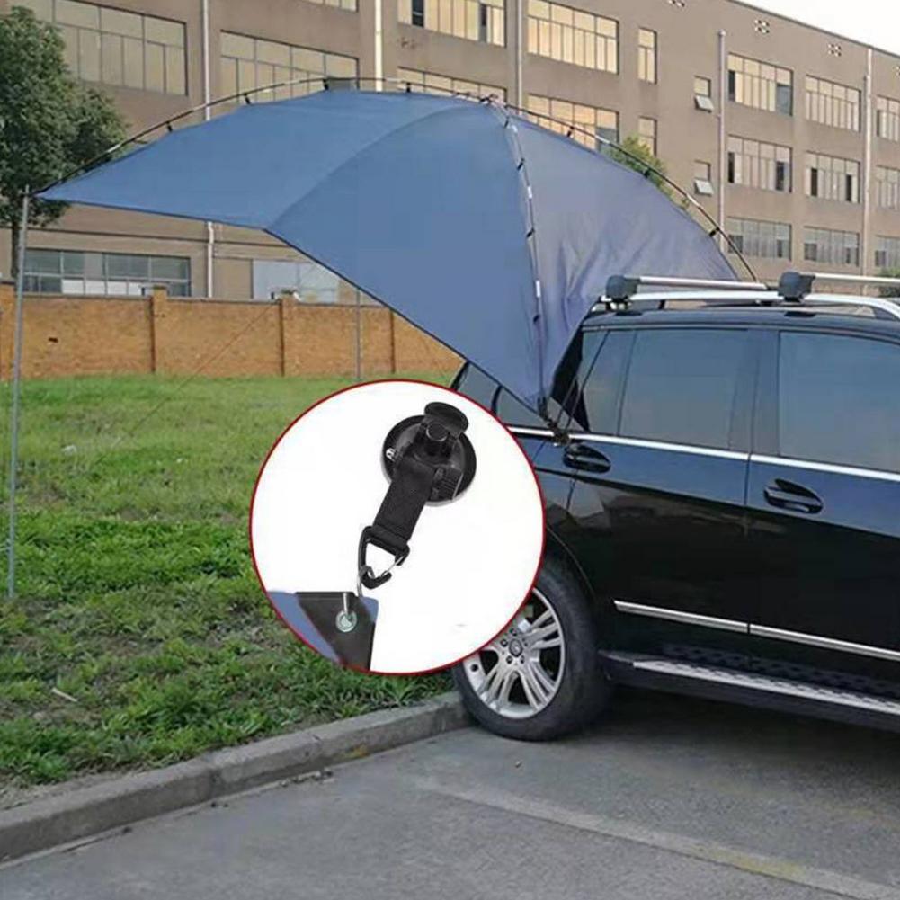Ventouse pour auvent de voiture, lot de 4 pièces, puissante, facile à installer, universelle, réutilisable, ABS, bureau, maison, avec crochet de fixation