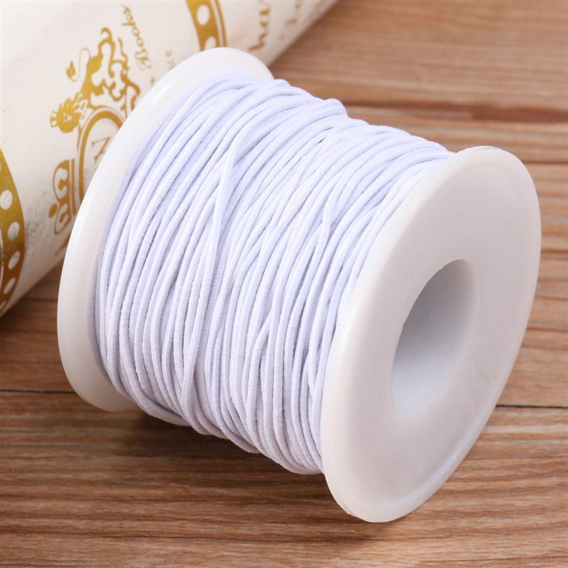 1 Roll 50M Elastische Lijn Dragen Band Handgemaakte Kralen Diy Handleiding Bedrading Lijn Kralen Cord Zachte Touw Voor Armband sieraden Kleding