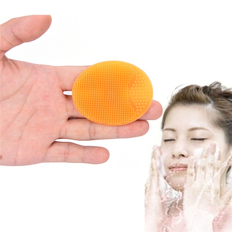 1pc runde silikone puder kosmetisk makeup pude ansigtsrens makeupfjerner rengøring