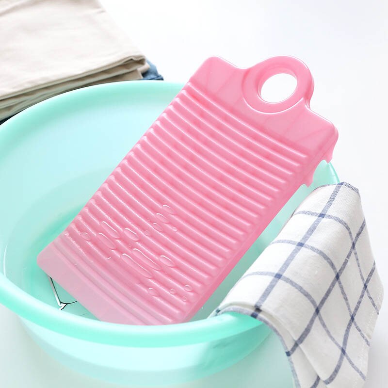 Thicken Portable Clothes Cleaning Tools Antislip Laundry Accessories Mini Washboard Plastic Washing Board 1Pcs