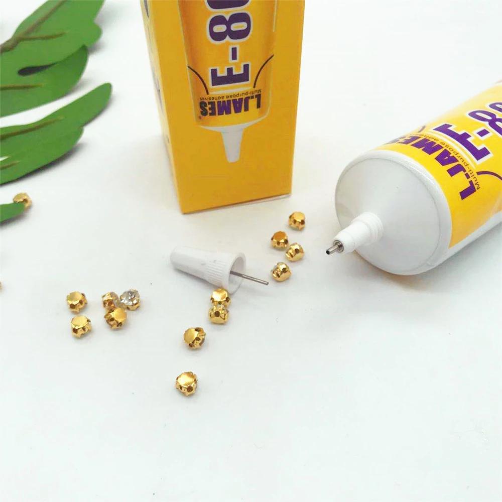 L.JAMES 20P E8000 15ml Strong Liquid Glue Clothes Fabric Clear Leather Adhesive Jewelry Stationery Phone Screen Instant Earphone